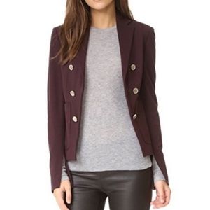 Theory Jonita K Garnet Ponte Blazer Size 10